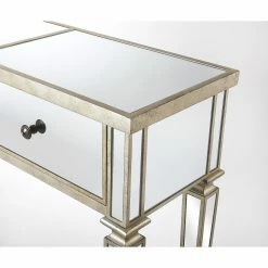 Cheap 🎉 Wood Butler Specialty Hayworth Mirrored Console Table 👍 -Convenience Concepts Shop detail2BTR3524