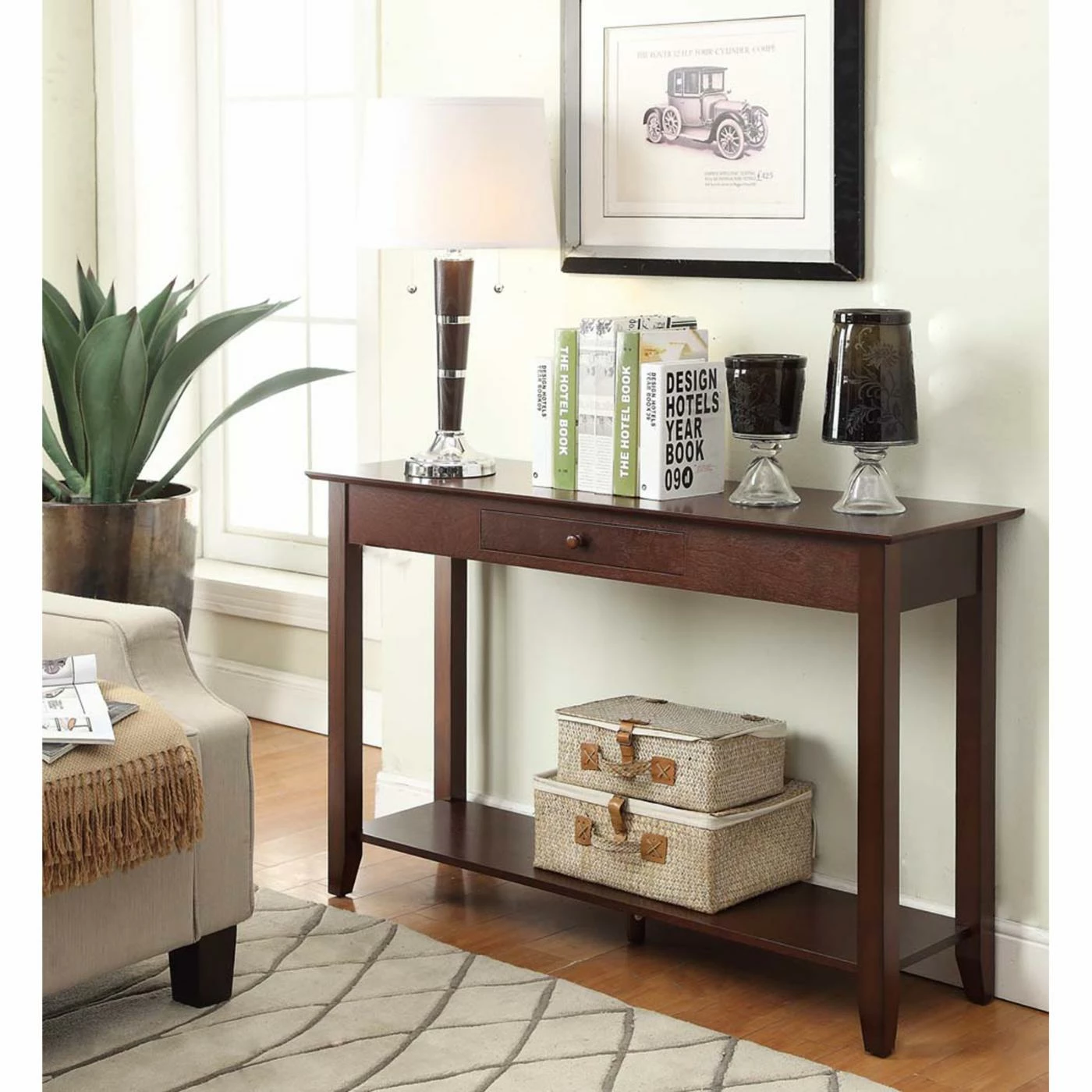 Buy 💯 Wood Convenience Concepts American Heritage Console Table 🥰 4 Buy 💯 Wood Convenience Concepts American Heritage Console Table 🥰 - Image 4