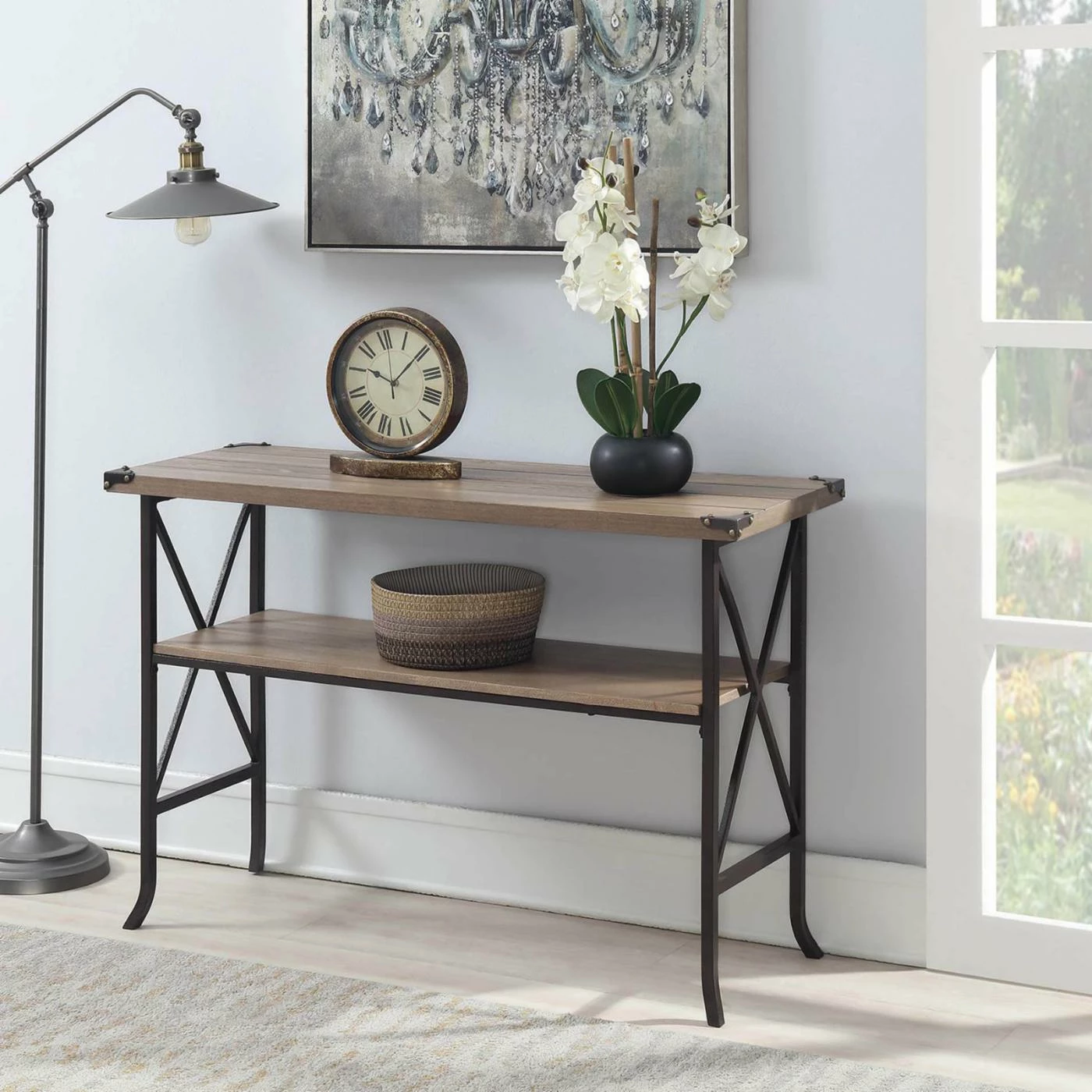 Deals โค๏ธ Metal Convenience Concepts Brookline Console Table ๐ 4 Deals โค๏ธ Metal Convenience Concepts Brookline Console Table ๐ - Image 4