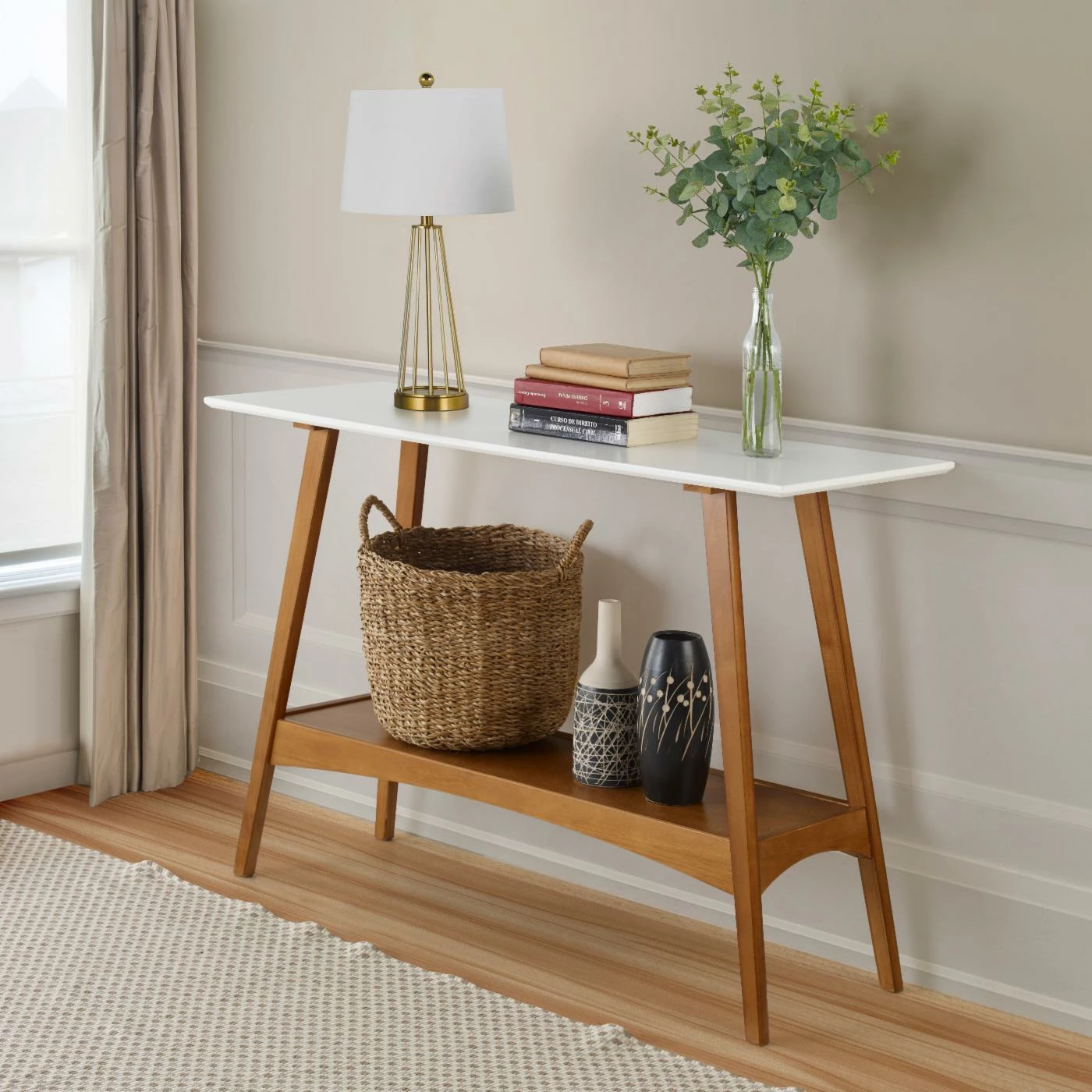 Discount ๐งจ Wood Camaflexi Mid Century Modern Console Table ๐ 4 Discount ๐งจ Wood Camaflexi Mid Century Modern Console Table ๐ - Image 4