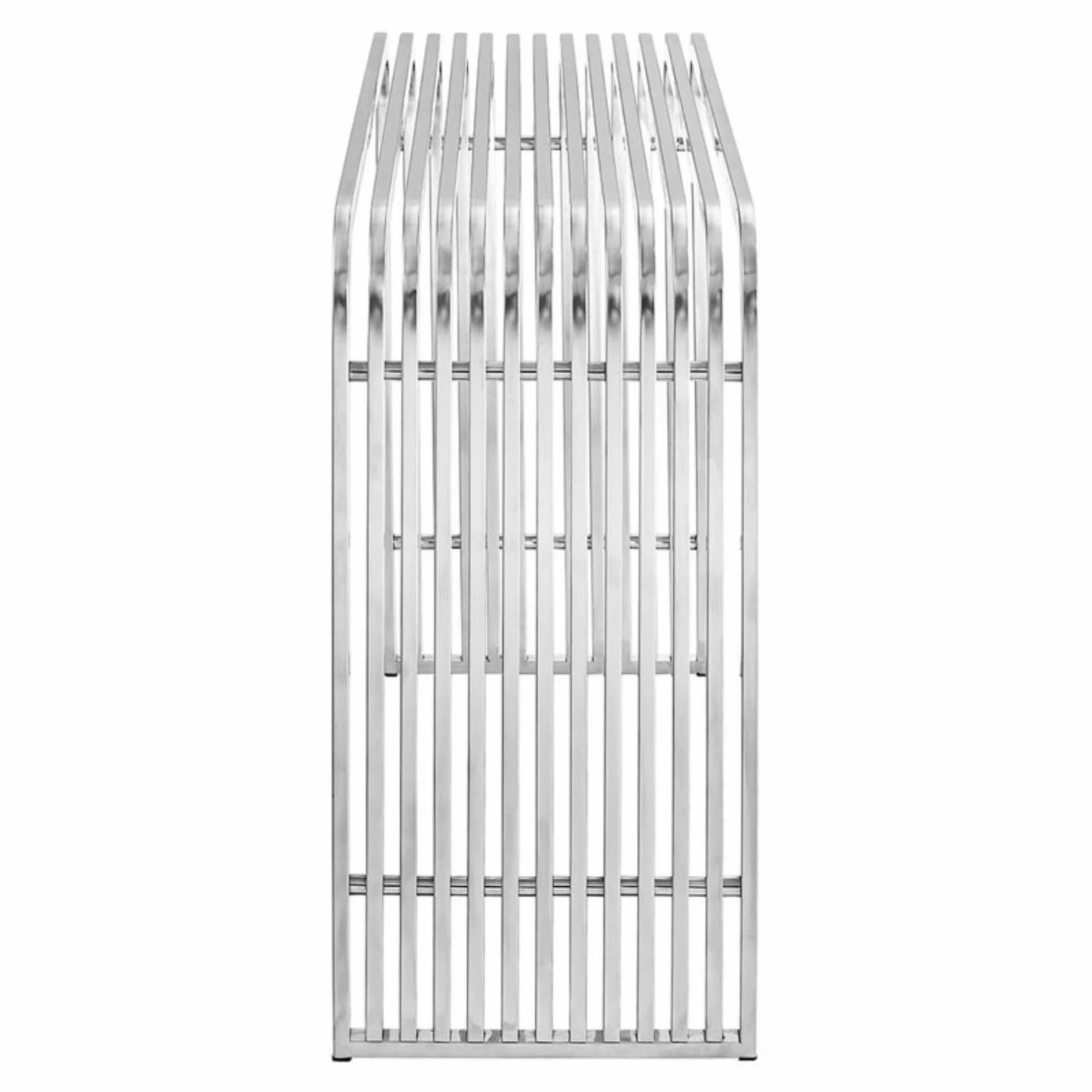 Flash Sale 🤩 Metal Modway Pipe Stainless Steel Console Table ⭐ - Image 4