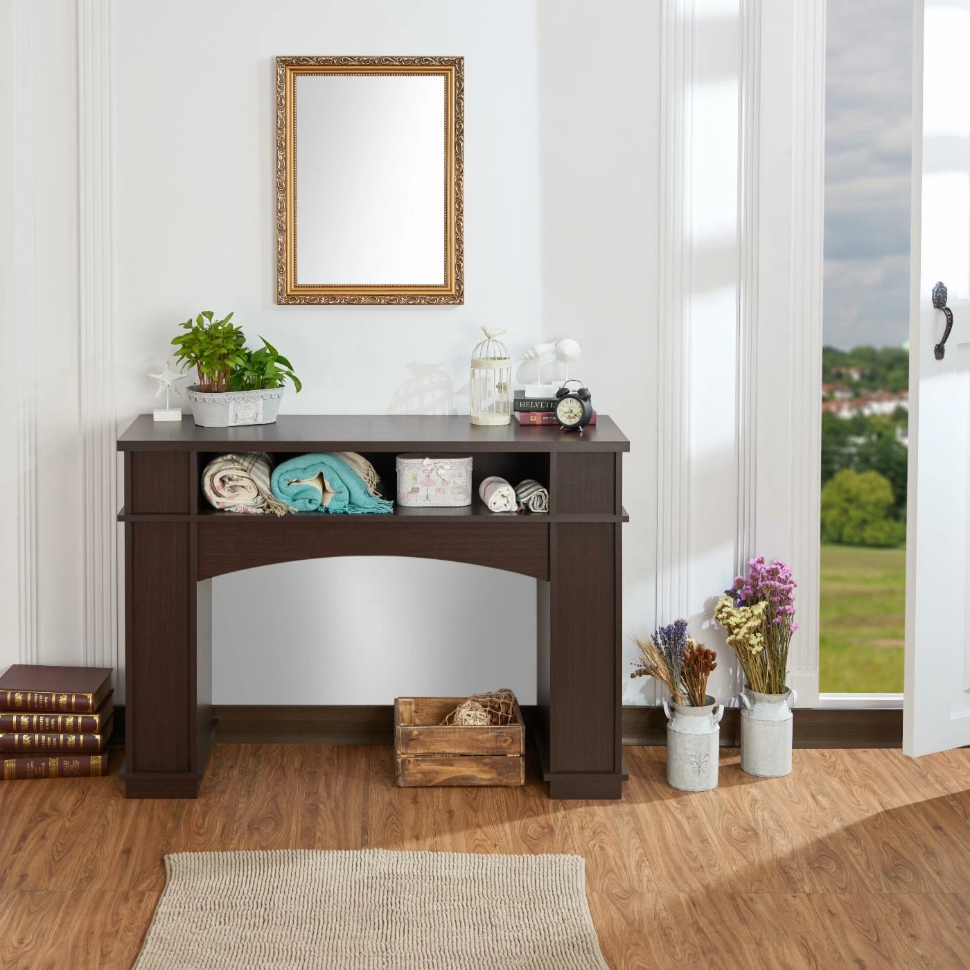 Flash Sale 🎁 Wood Furniture Of America Rosebud Contemporary 1-Shelf Console Table 🤩 4 Flash Sale 🎁 Wood Furniture Of America Rosebud Contemporary 1-Shelf Console Table 🤩 - Image 4