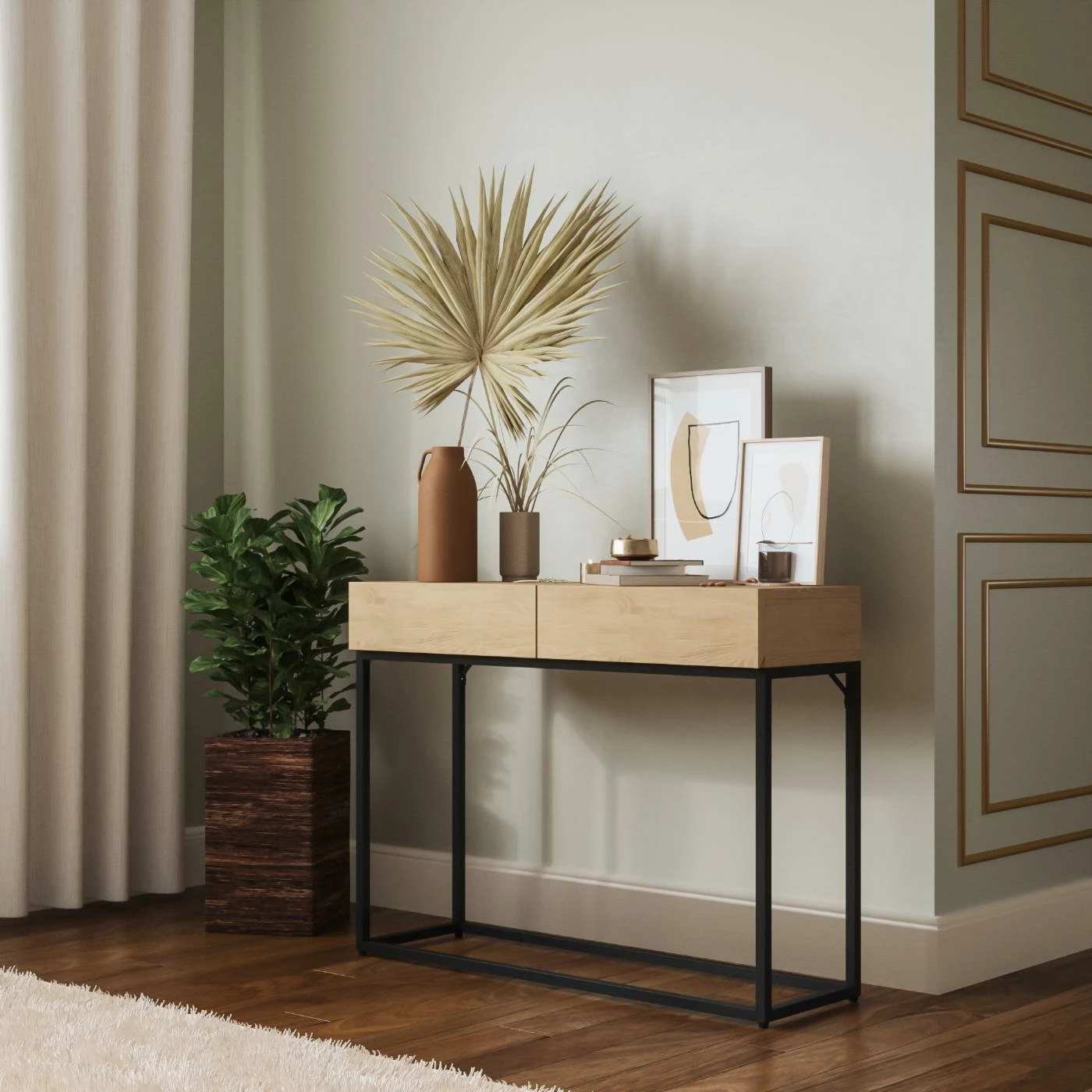 Deals β Metal RST Brands Emery Industrial 2-Drawer Console Table π - Image 3