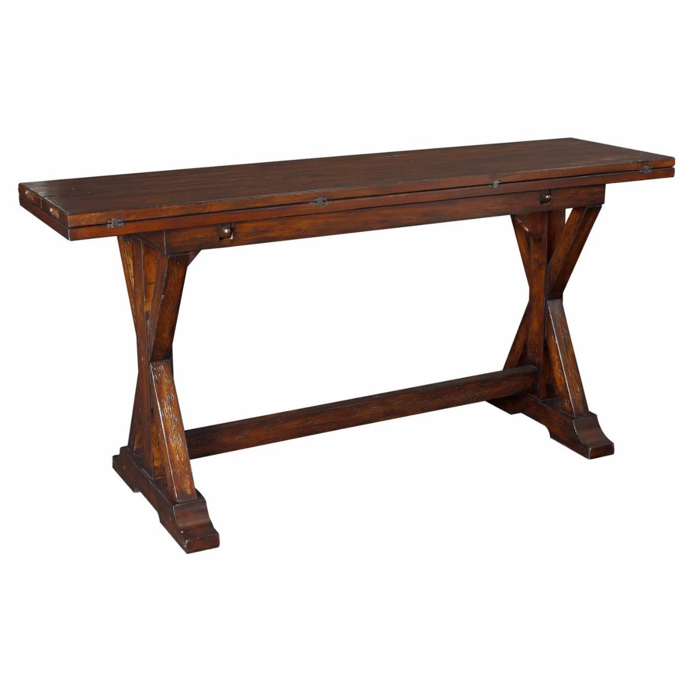 Coupon ๐ Wood Hammary Hidden Treasures Rustic Flip Top Console Table ๐ 4 Coupon ๐ Wood Hammary Hidden Treasures Rustic Flip Top Console Table ๐ - Image 4