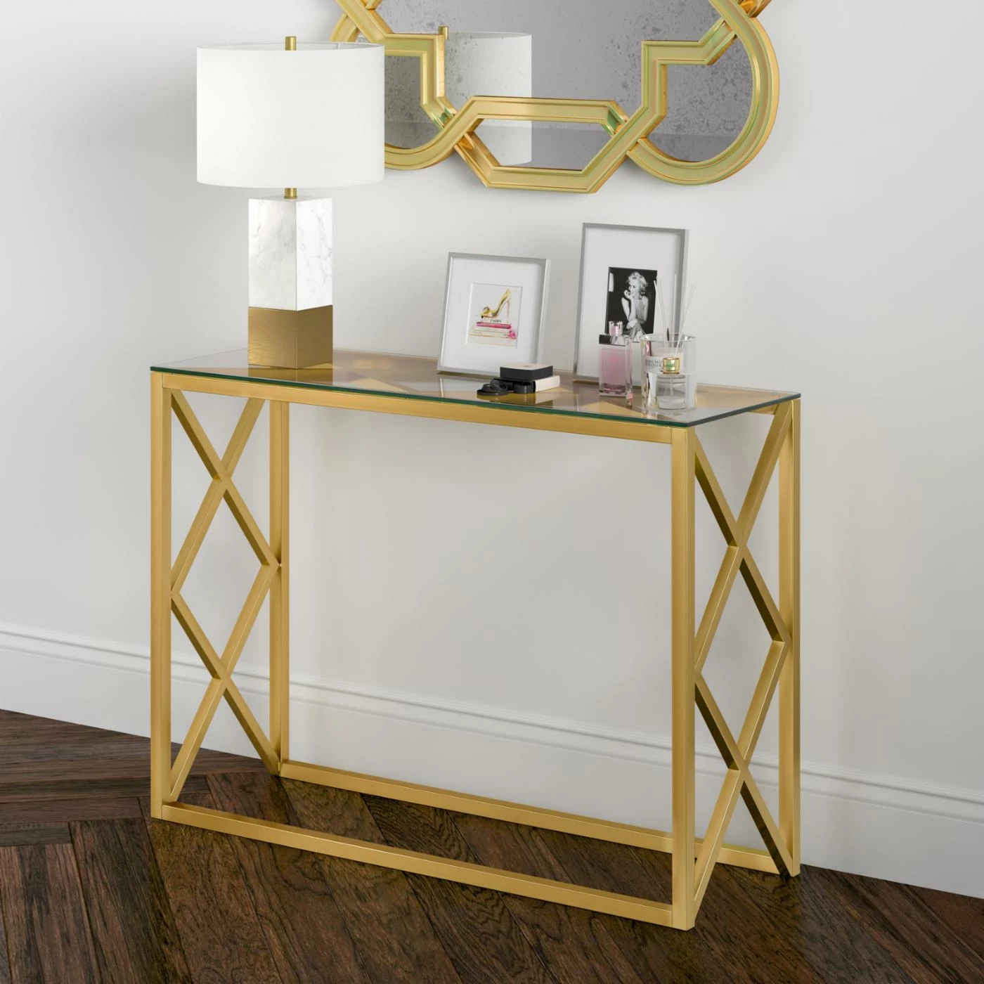 Budget 🔔 Hudson & Canal Metal Hudson & Canal Dixon Console Table 🔥 - Image 4