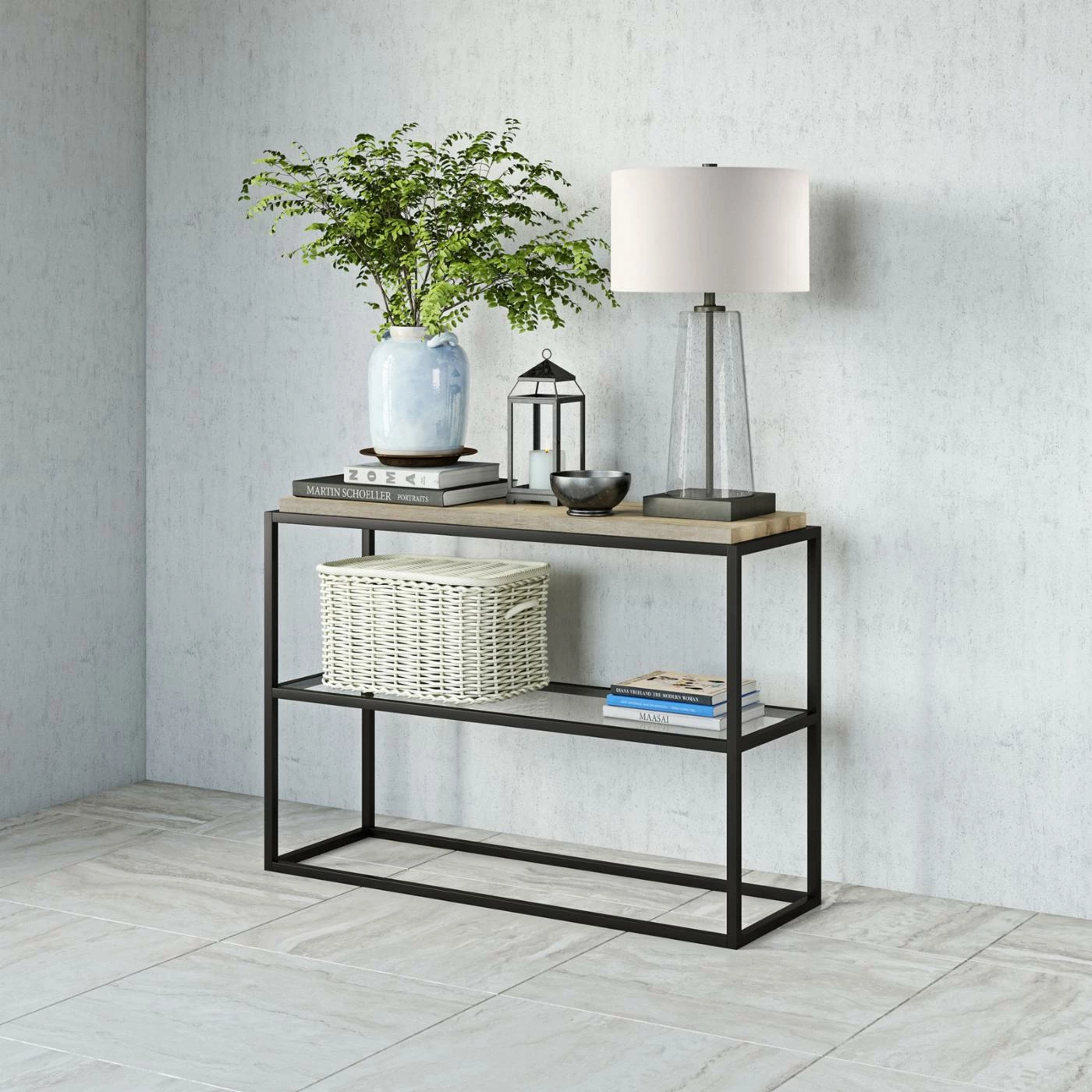 Deals π Hudson & Canal Metal Hudson & Canal Hector Console Table π - Image 4