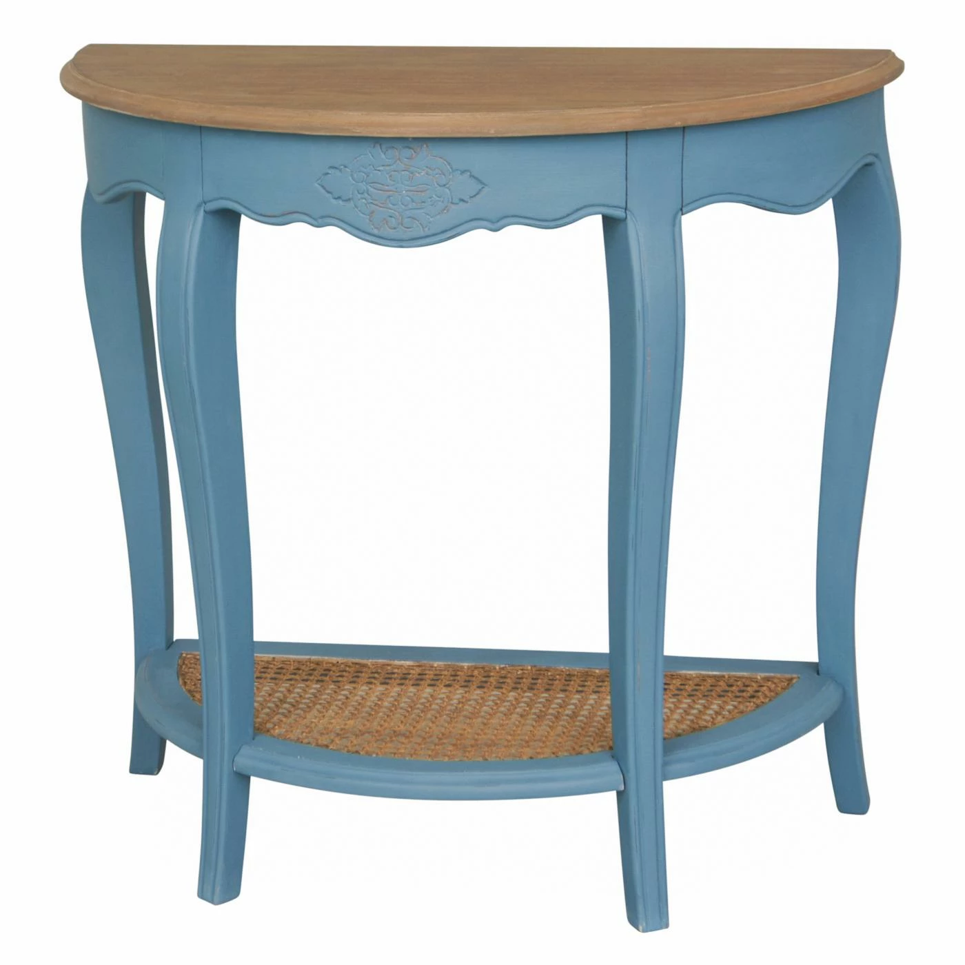 Discount ⌛ International Caravan Ashbury Half Moon 2 Tier Wood Console Table 😀 - Image 4