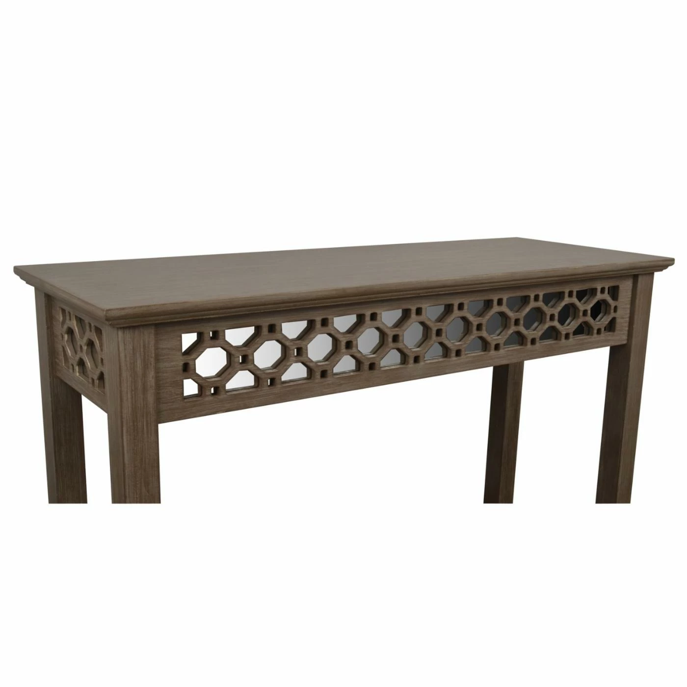 Best Pirce π€© Wood Decor Therapy Mirrored Console Table π - Image 4