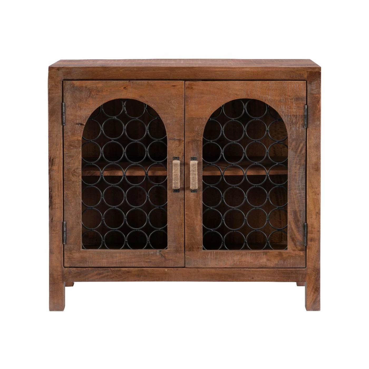 Wholesale ✨ Metal Powell Cabarras 2-Door Console - Brown 🛒 4 Wholesale ✨ Metal Powell Cabarras 2-Door Console - Brown 🛒 - Image 4