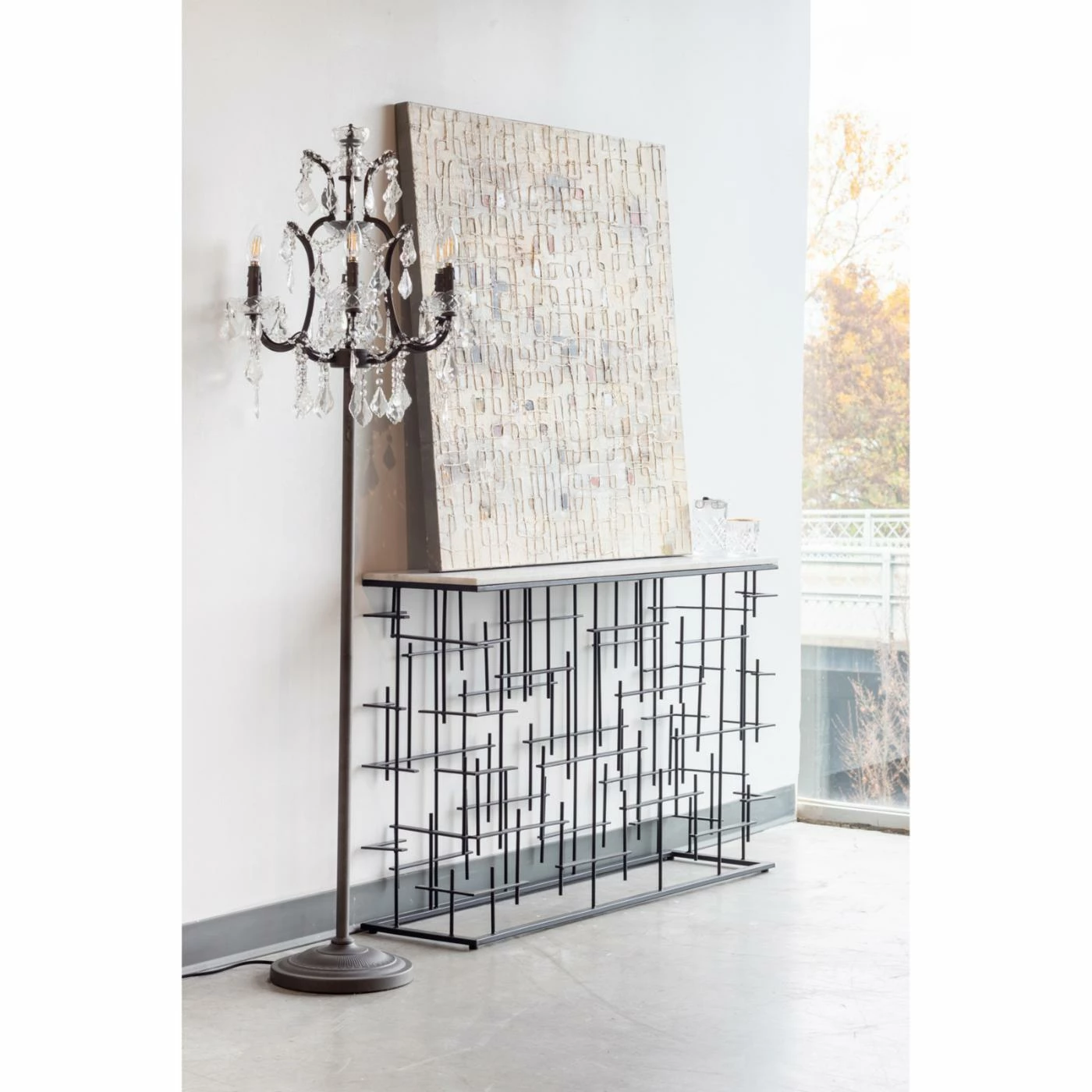 Budget ⌛ Moes Home Collection Metal Moe's Home Collection Matrix Console Table 🔔 - Image 4