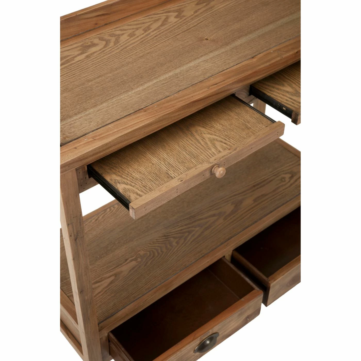 Outlet π Wood HN Home Barnes Coastal Console With Storage Drawers π - Image 4