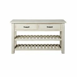 Flash Sale 🤩 Martin Svensson Home Barn Door Solid Wood 50 In. Sofa Console Table 😀 -Convenience Concepts Shop detail2SBF338