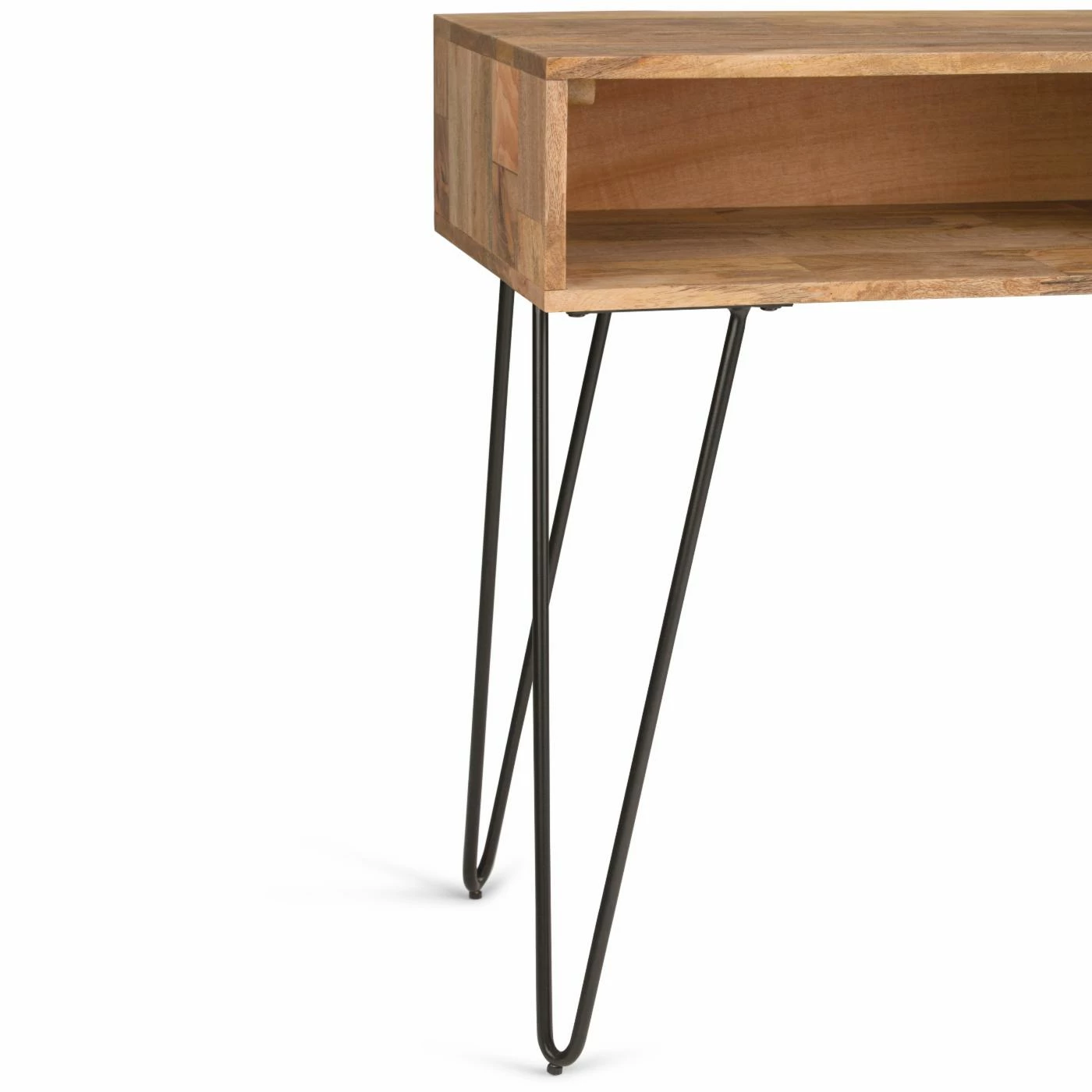 Cheapest π HN Home Paxton Mid-Century Modern Natural Mango Wood And Metal Console Table π€© - Image 4