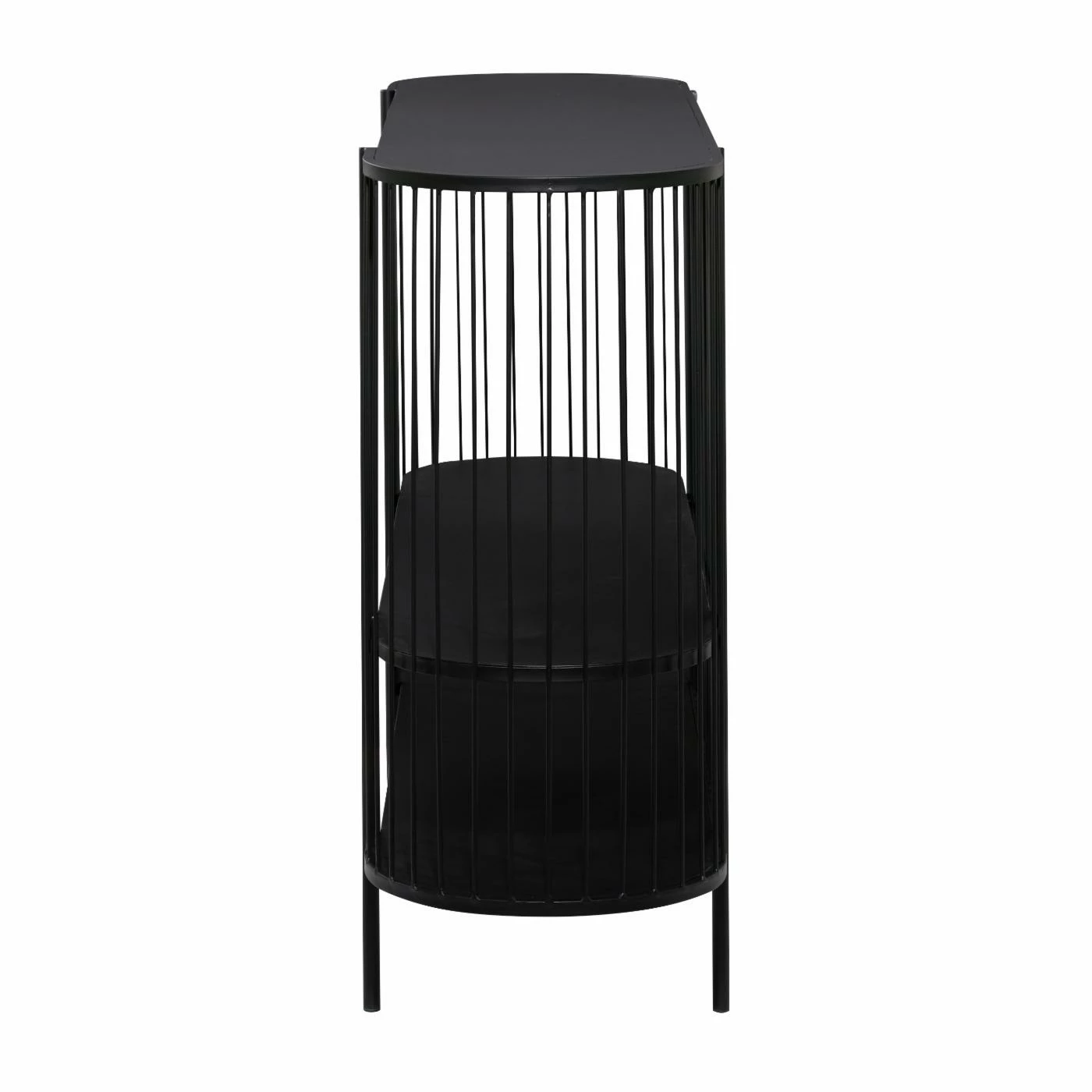 Best reviews of 👍 Metal DecMode 3 Tier Modern Polished Caged Oval Console Table 🤩 - Image 4