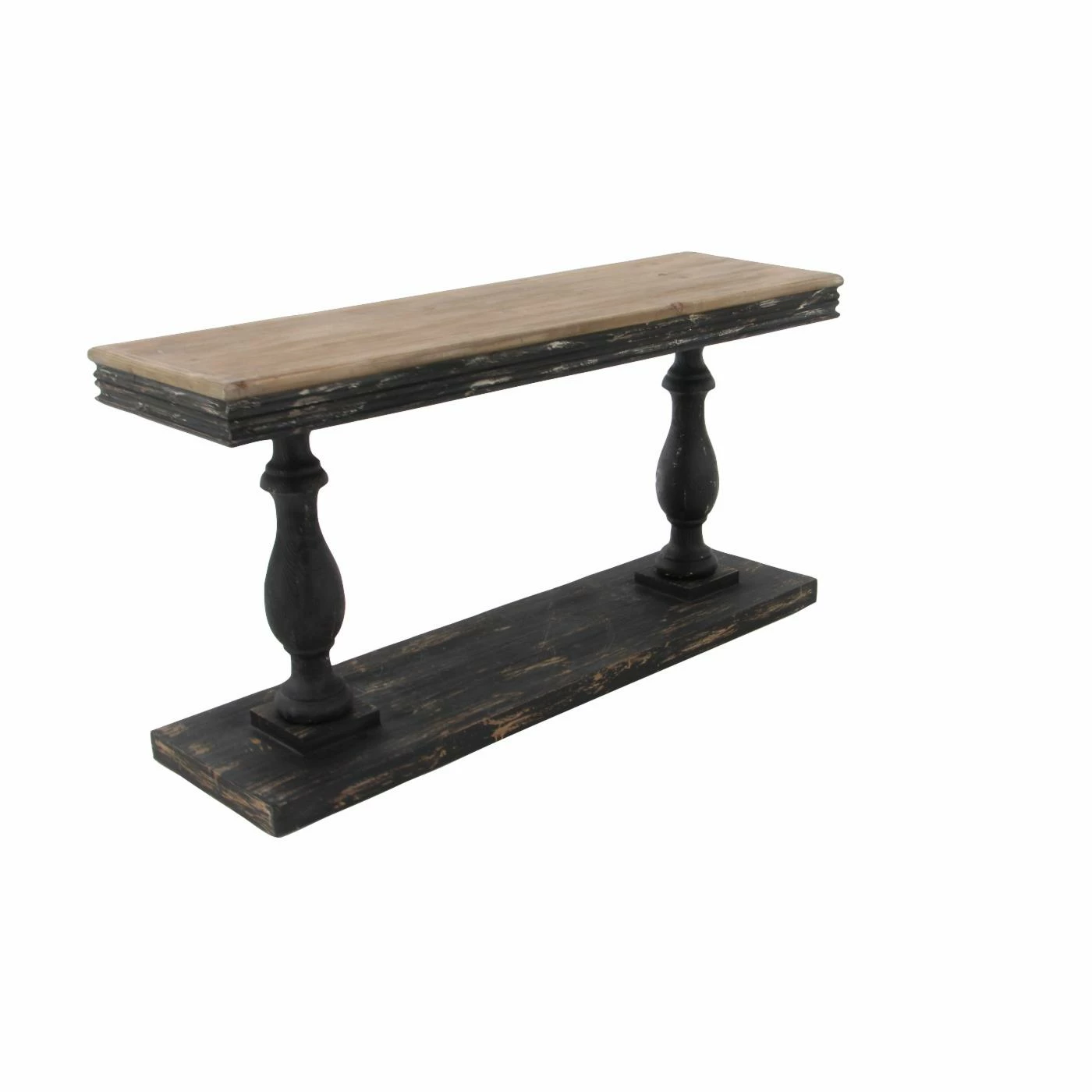 Outlet 🤩 Wood DecMode Rustic Elegance Console Table 🛒 4 Outlet 🤩 Wood DecMode Rustic Elegance Console Table 🛒 - Image 4