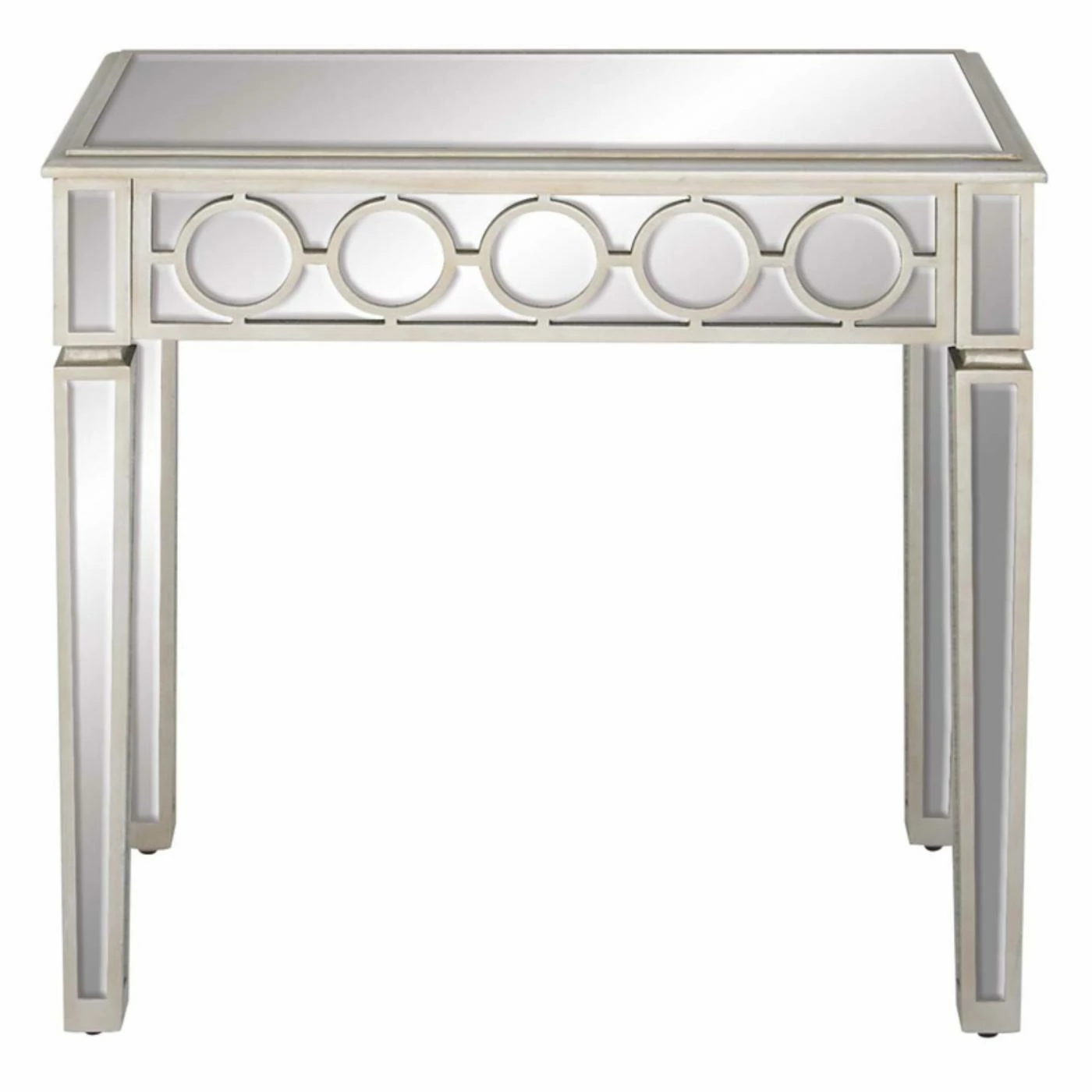 Best deal 👏 Metal DecMode Modern 2 Piece Wood And Glass Wall Mirror And Console Table Set 🎉 - Image 4