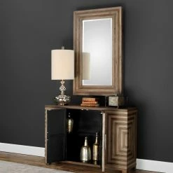 Budget 🔥 Wood Uttermost Layton Geometric Console Cabinet ✨ 10 Budget 🔥 Wood Uttermost Layton Geometric Console Cabinet ✨ -Convenience Concepts Shop detail2UMC8254