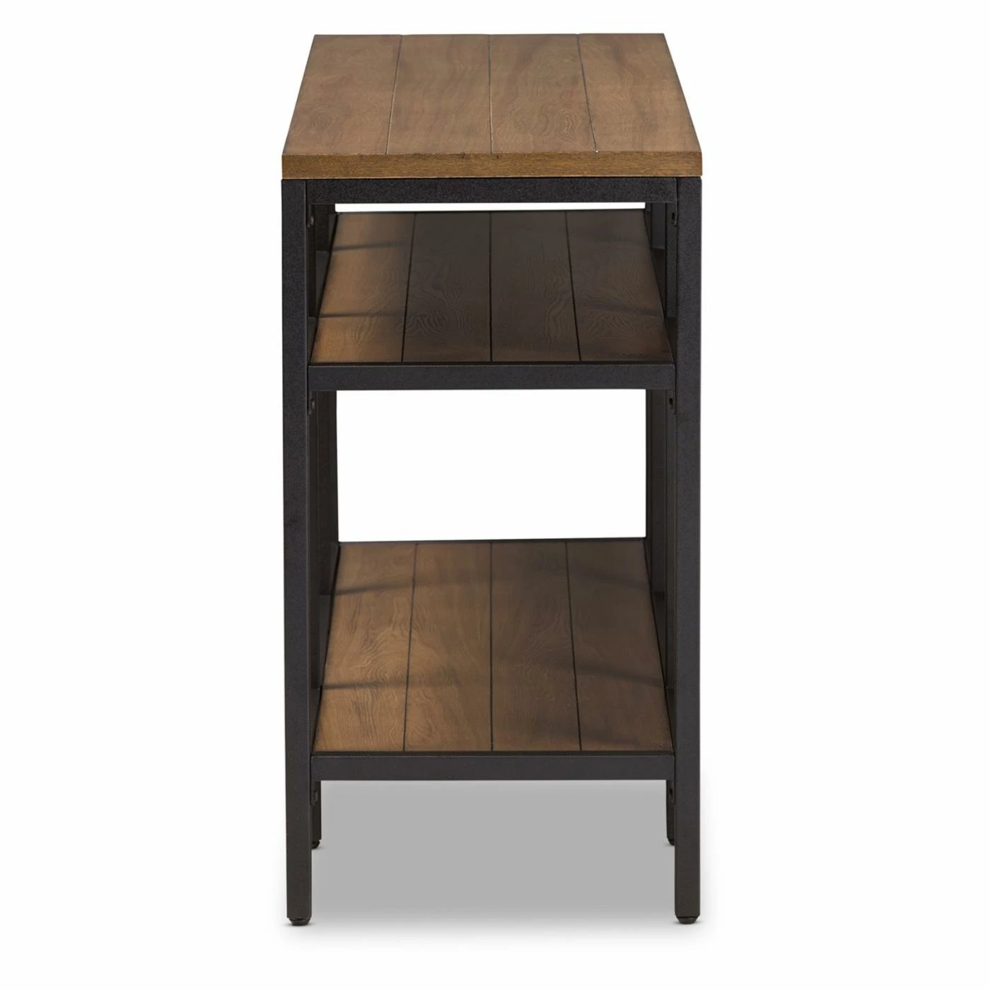 Hot Sale 😉 Baxton Studio Caribou Rustic Industrial Style Wood And Metal Console Table 🌟 - Image 4