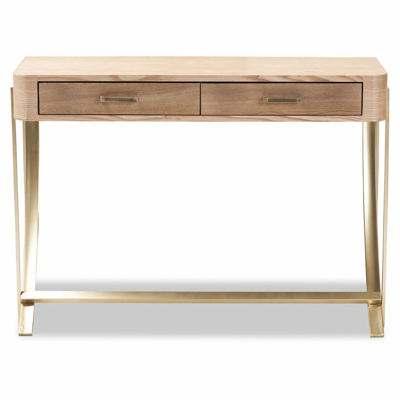 Cheapest ⭐ Metal Baxton Studio Lafoy 2 Drawer Console Table 🎁 4 Cheapest ⭐ Metal Baxton Studio Lafoy 2 Drawer Console Table 🎁 - Image 4