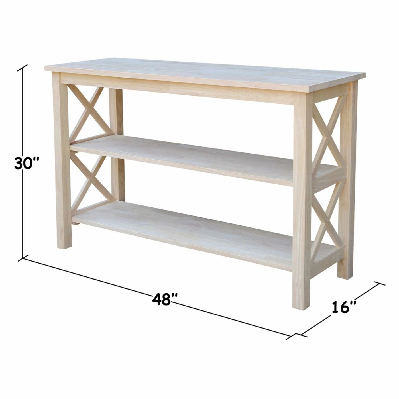 Budget 🤩 International Concepts Hampton Wood Console Table 🔔 - Image 4