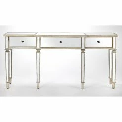 Cheap 🎉 Wood Butler Specialty Hayworth Mirrored Console Table 👍 -Convenience Concepts Shop detail3BTR3524