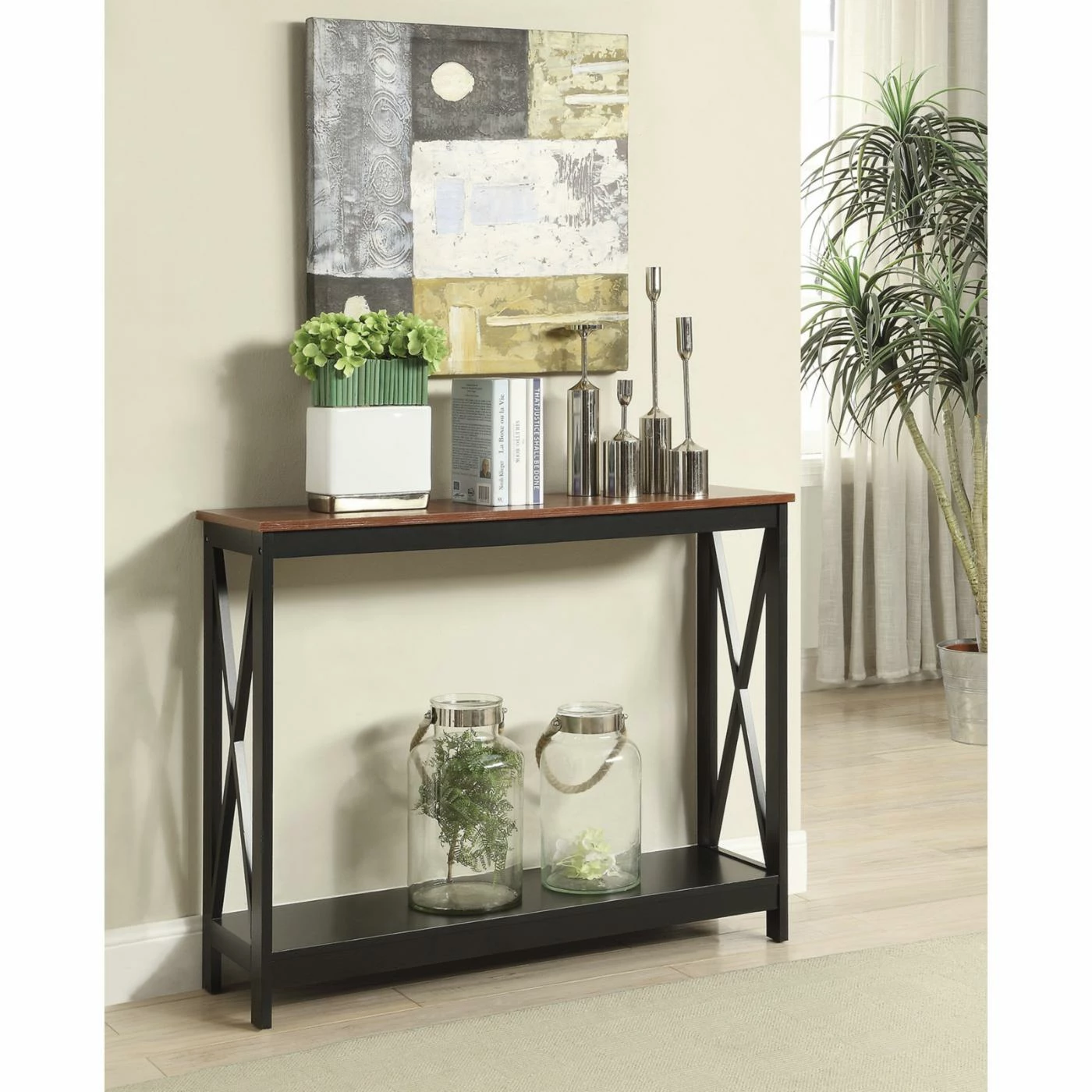 Budget 😉 Wood Convenience Concepts Oxford Rectangle Console Table 👍 6 Budget 😉 Wood Convenience Concepts Oxford Rectangle Console Table 👍 - Image 6