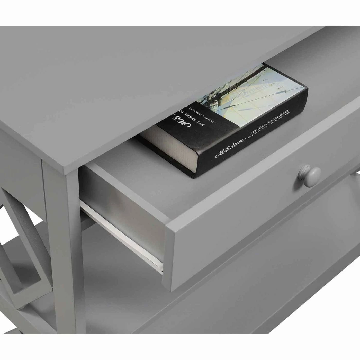 Budget 🎁 Wood Convenience Concepts Diamond 1 Drawer Console Table 👍 - Image 6