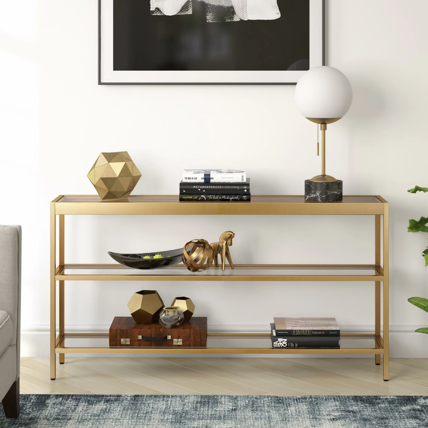 Outlet 🥰 Hudson & Canal Metal Hudson & Canal Alexis Console Table ⌛ - Image 6