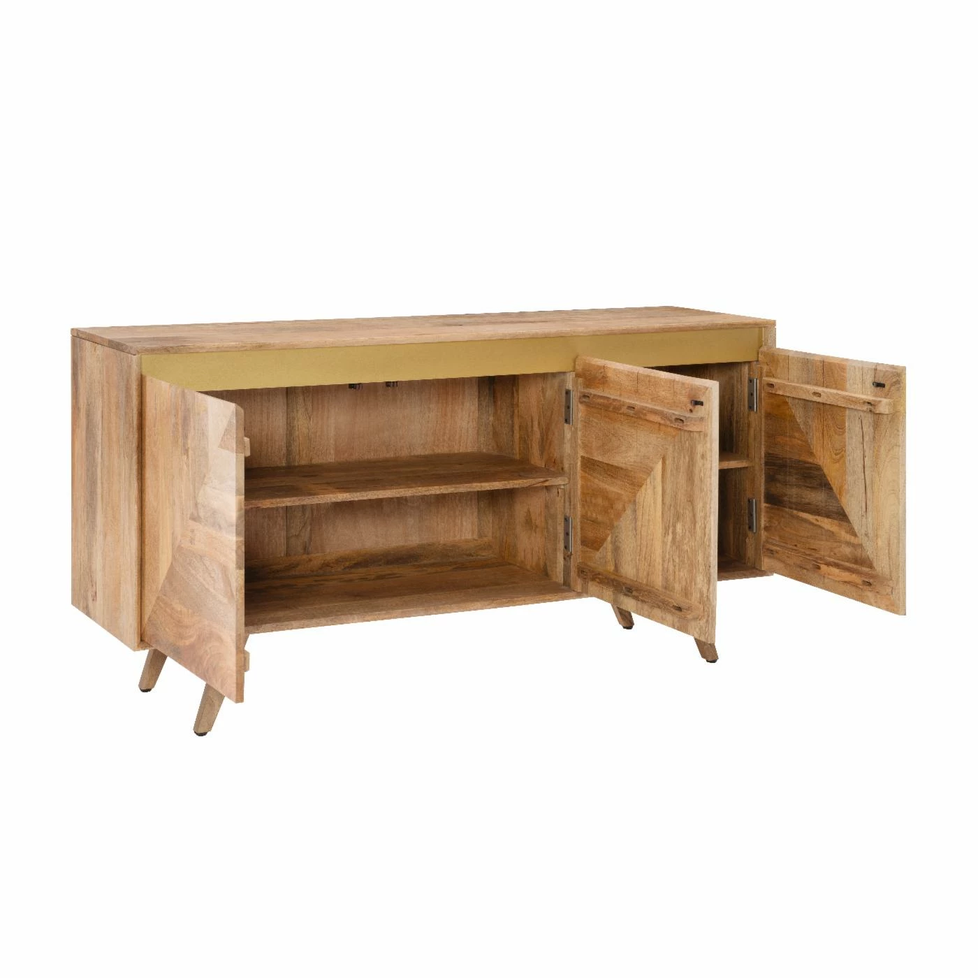 Best Pirce ๐ฅฐ Metal Powell Kyla 3-Drawer Console - Natural With Gold Accents ๐ - Image 6