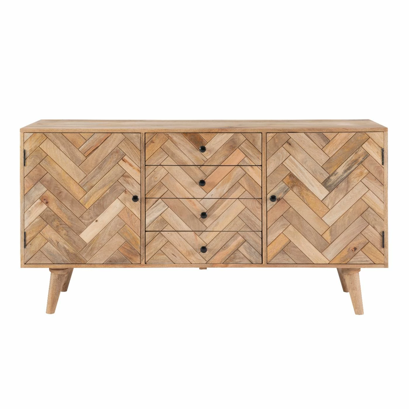 Cheap ๐ Wood Powell Darya 2-Door 3-Drawer Console - Natural ๐ - Image 6