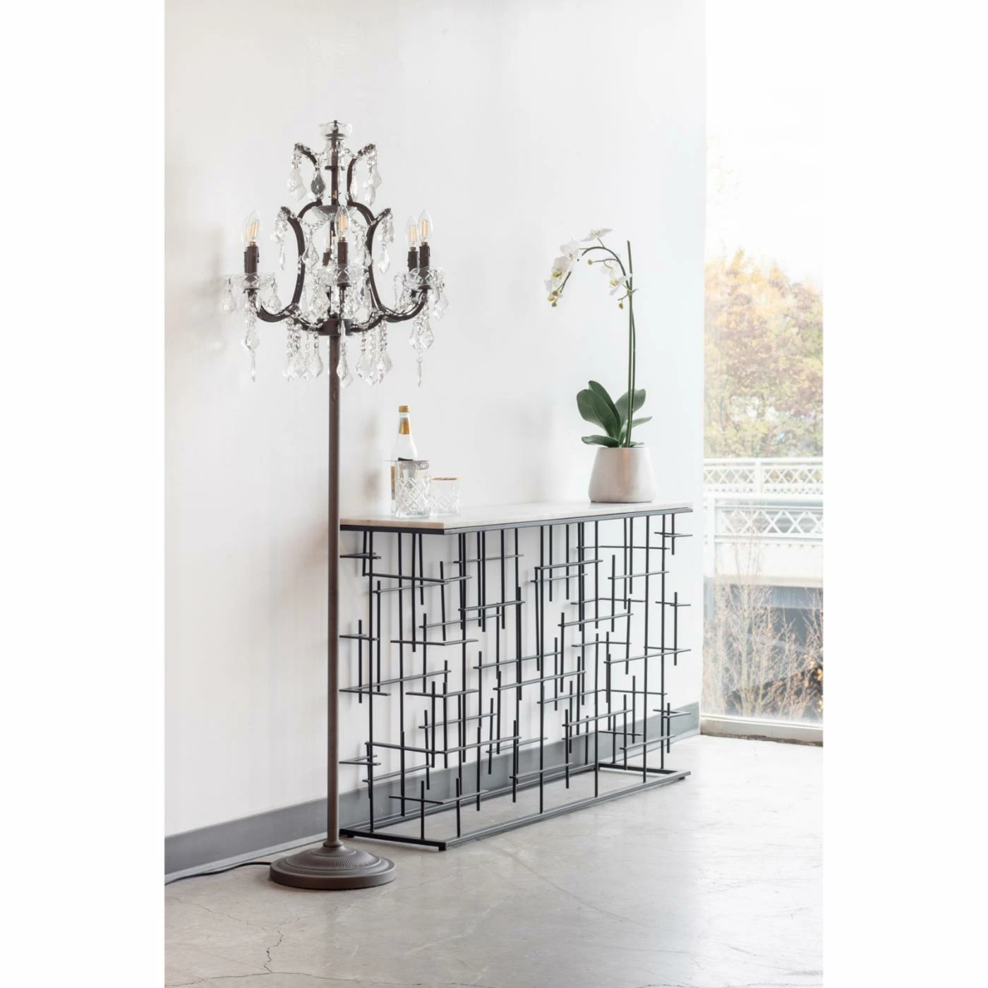Budget ⌛ Moes Home Collection Metal Moe's Home Collection Matrix Console Table 🔔 - Image 6