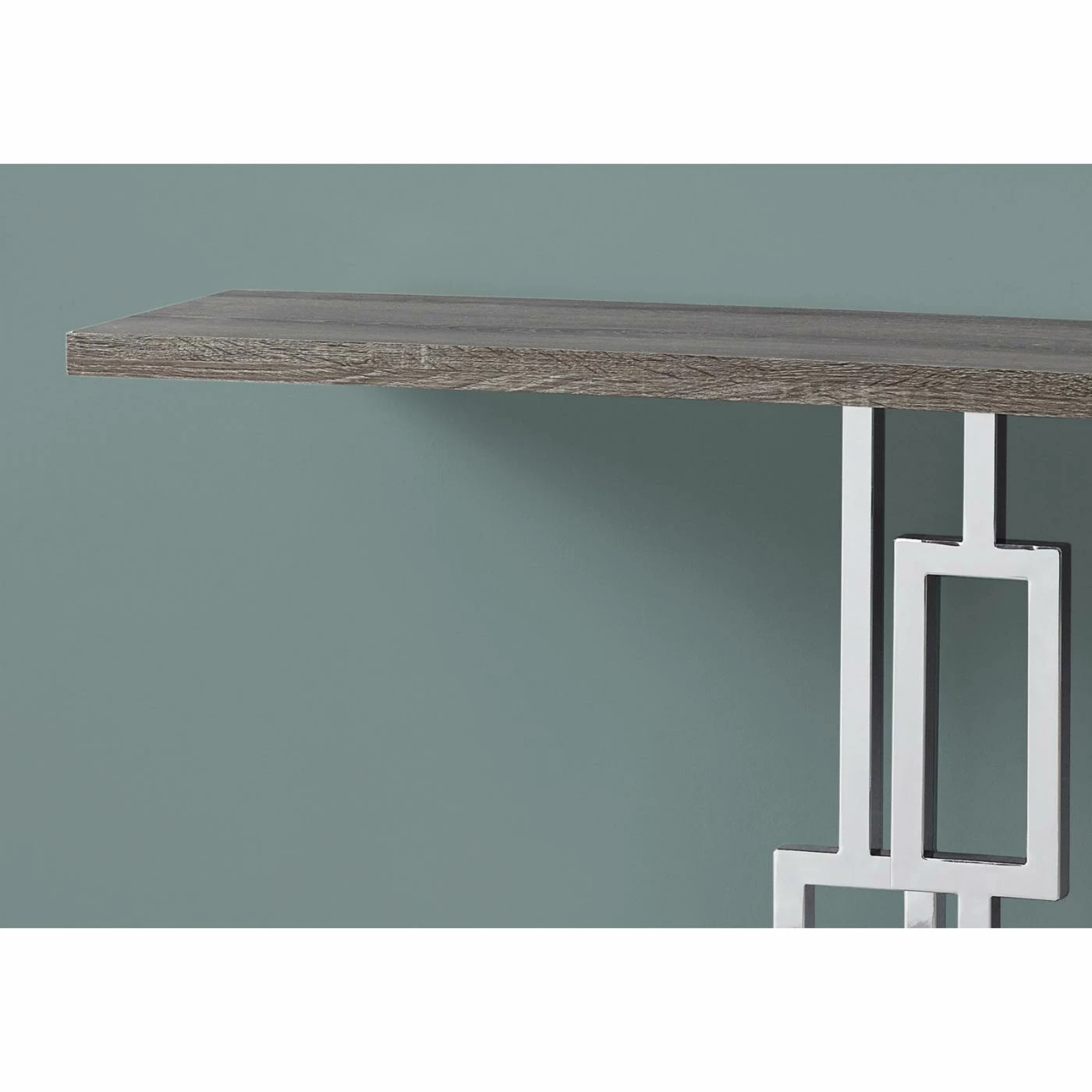 Best deal β Wood Monarch Specialties Rectangular Console Table With Geometric Pedestal π - Image 6