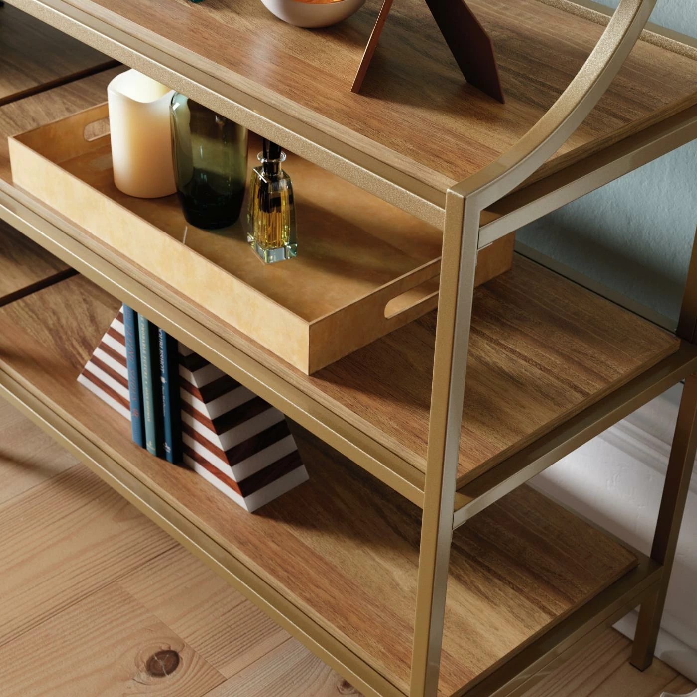 Coupon 🎉 Metal Sauder International Lux Console Table 🎁 - Image 6