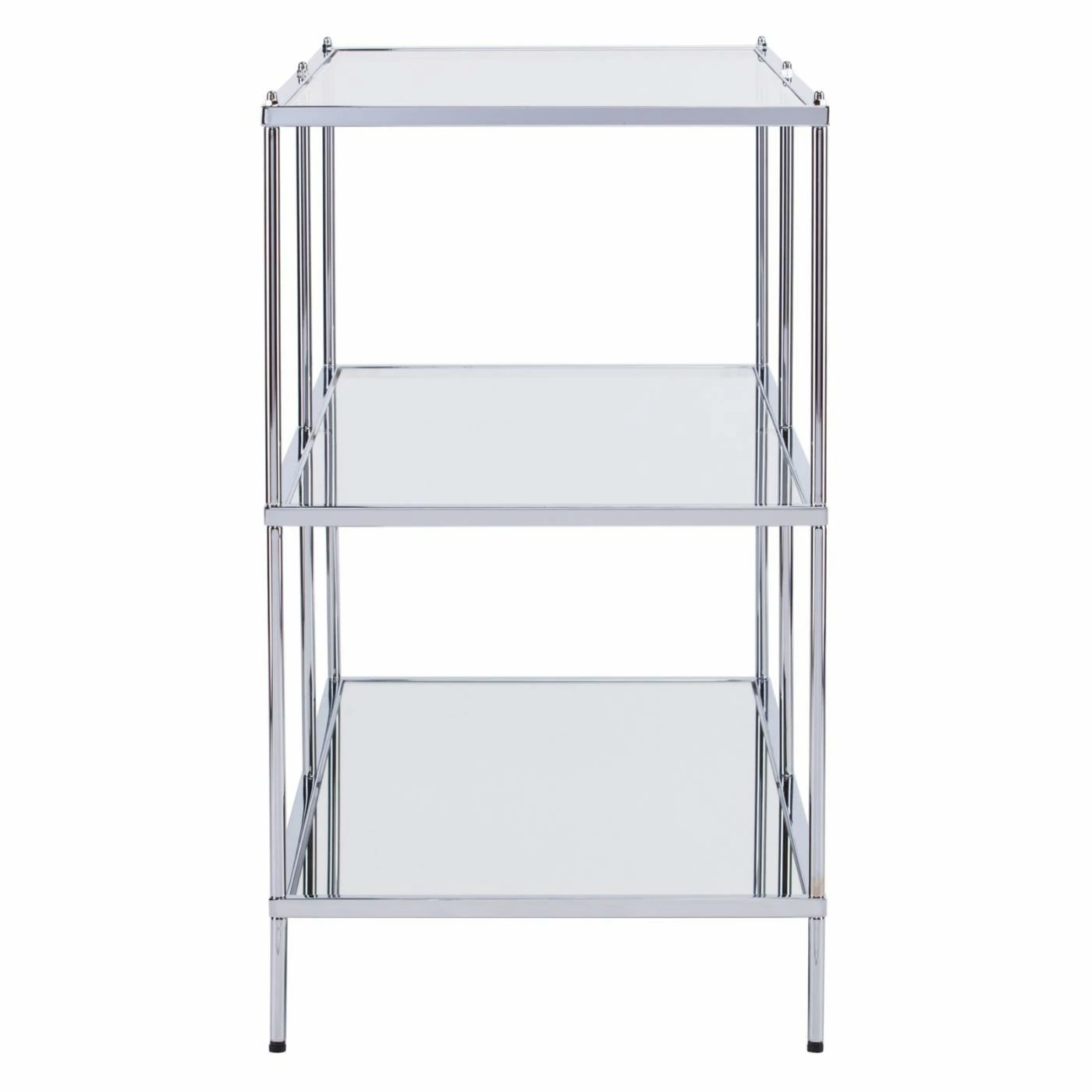 Best Pirce 😀 Metal Southern Enterprises Knox Glam Mirrored Console Table - Chrome 🥰 - Image 6