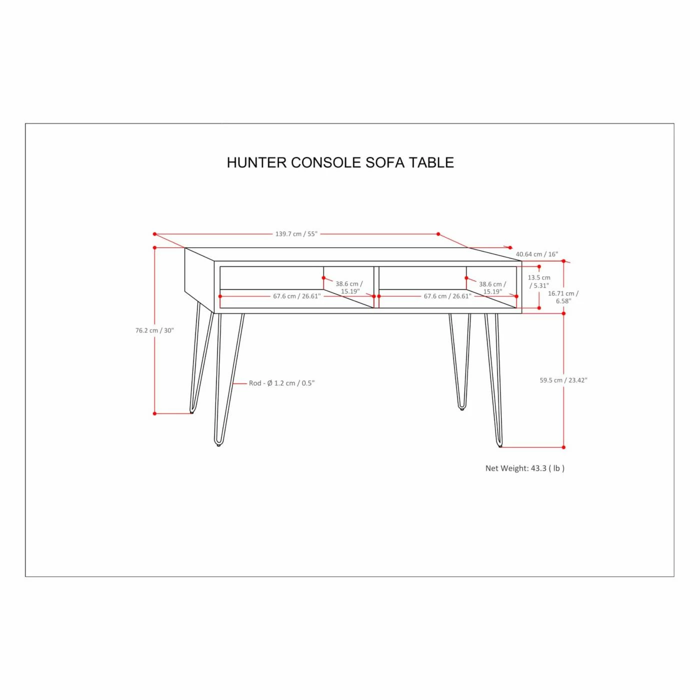 Cheapest π HN Home Paxton Mid-Century Modern Natural Mango Wood And Metal Console Table π€© - Image 6