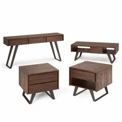 Best Pirce 😀 HN Home Utzon Mid-Century Modern Acacia Wood And Metal Console Table 👏 13 Best Pirce 😀 HN Home Utzon Mid-Century Modern Acacia Wood And Metal Console Table 👏 -Convenience Concepts Shop detail3SIMP1133