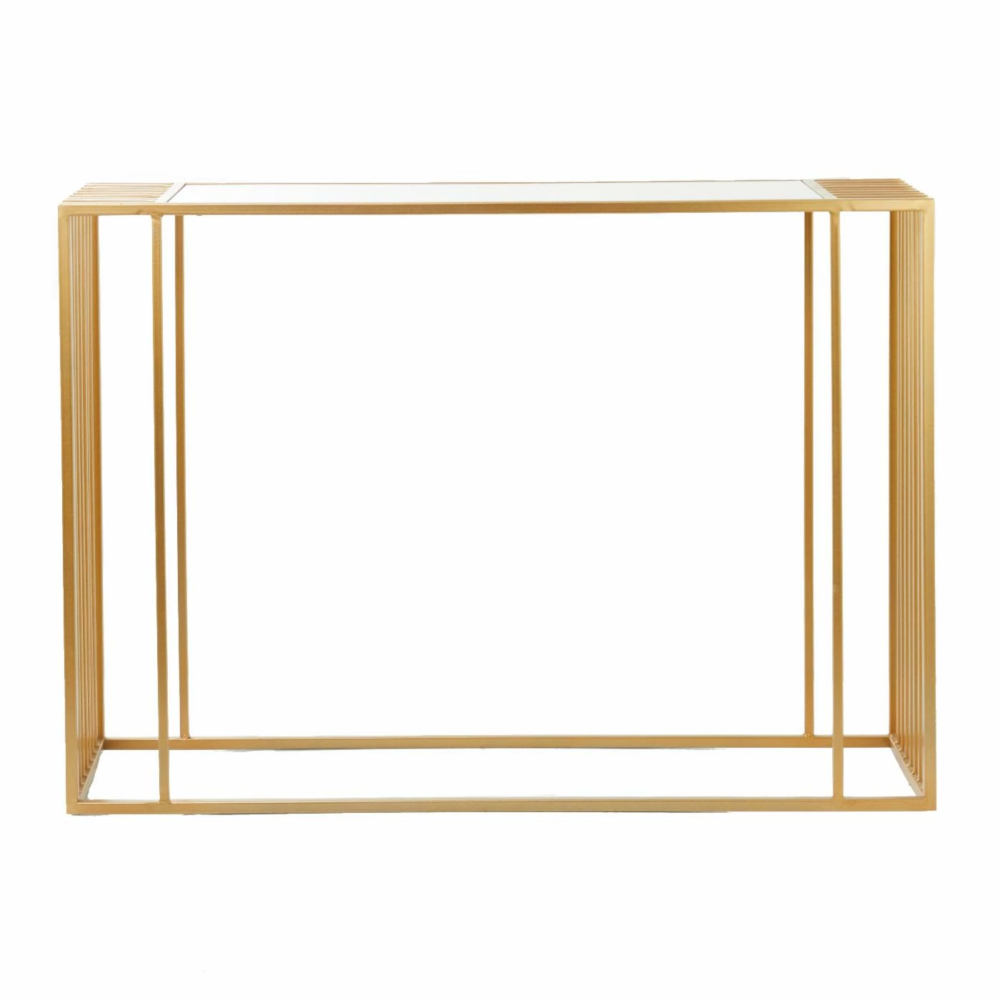 Discount 😀 Metal DecMode Contemporary Grid Frame Console Table ❤️ - Image 6