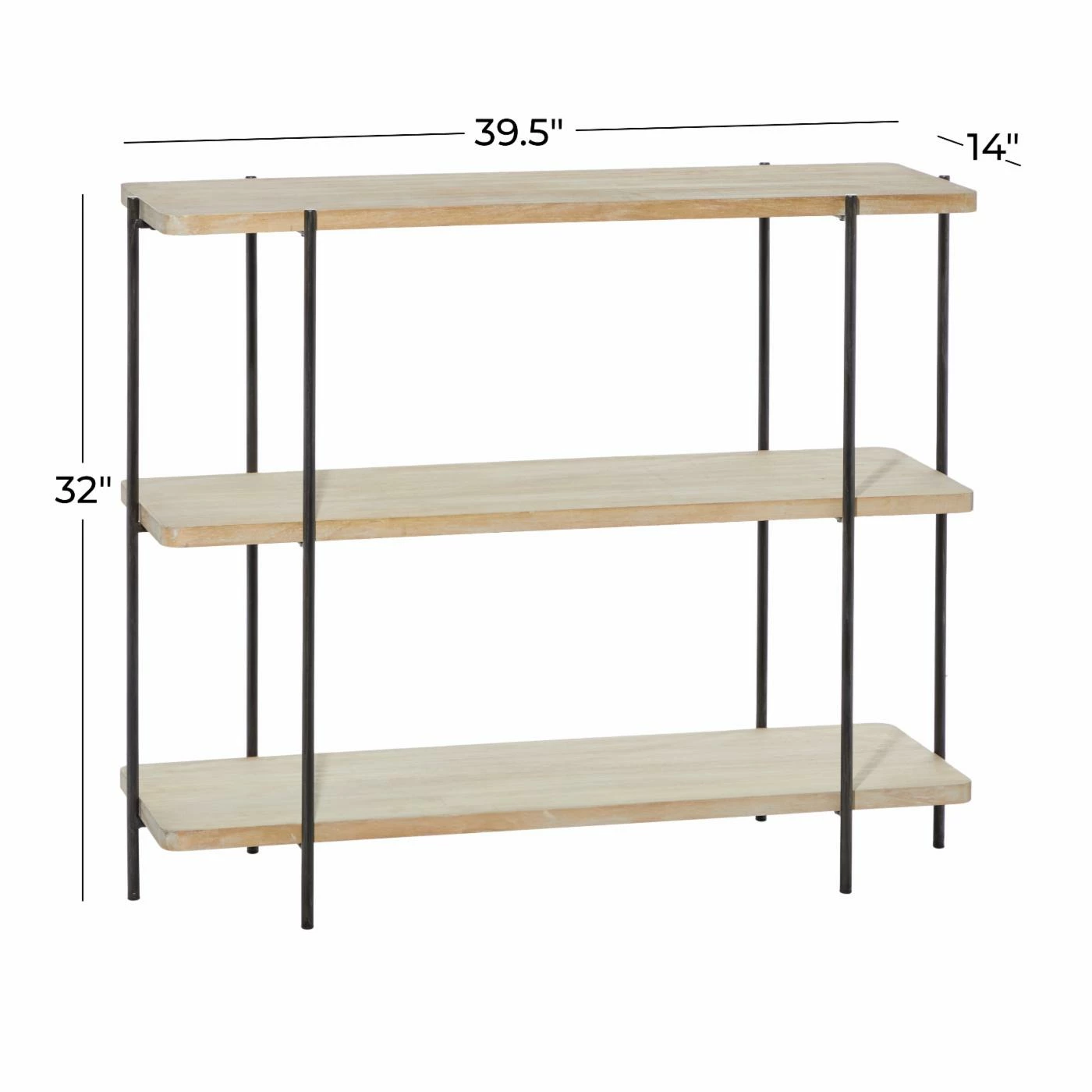 Discount π Metal DecMode 3 Tier Open Shelving Console Table β¨ - Image 6