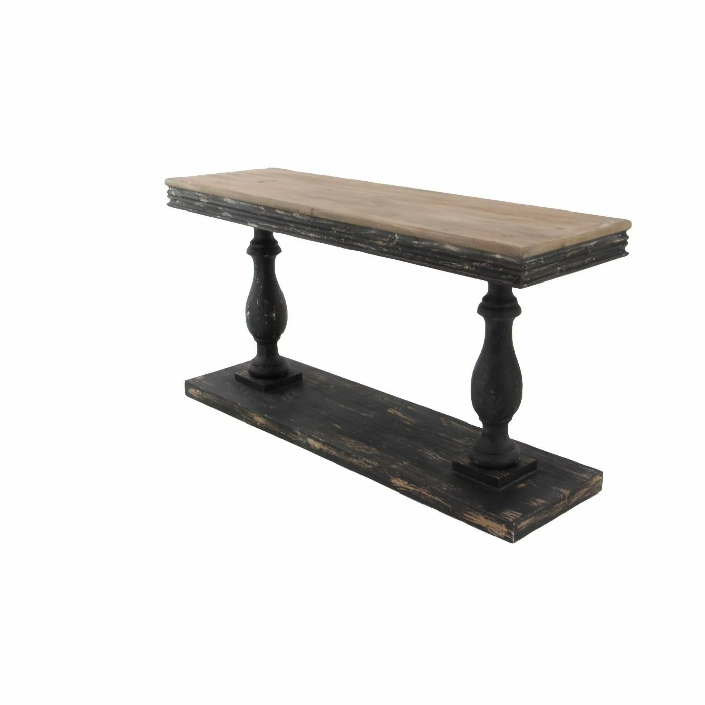 Outlet 🤩 Wood DecMode Rustic Elegance Console Table 🛒 6 Outlet 🤩 Wood DecMode Rustic Elegance Console Table 🛒 - Image 6