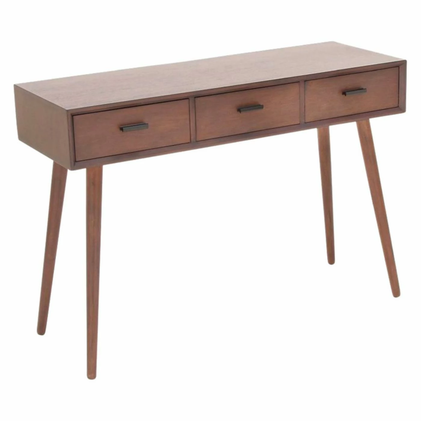 Promo π Wood DecMode Rectangular 3 Drawer Console Table π - Image 6
