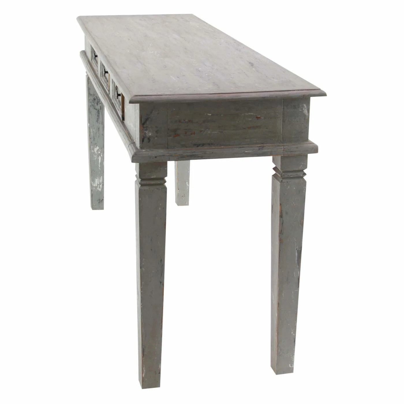 Coupon ๐ DecMode Rustic 3 Drawer Mahogany Wood Console Cabinet ๐งจ - Image 6