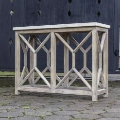 Hot Sale 🔥 Wood Uttermost Catali Ivory Stone Console Table ✨ 13 Hot Sale 🔥 Wood Uttermost Catali Ivory Stone Console Table ✨ -Convenience Concepts Shop detail3UMC8264