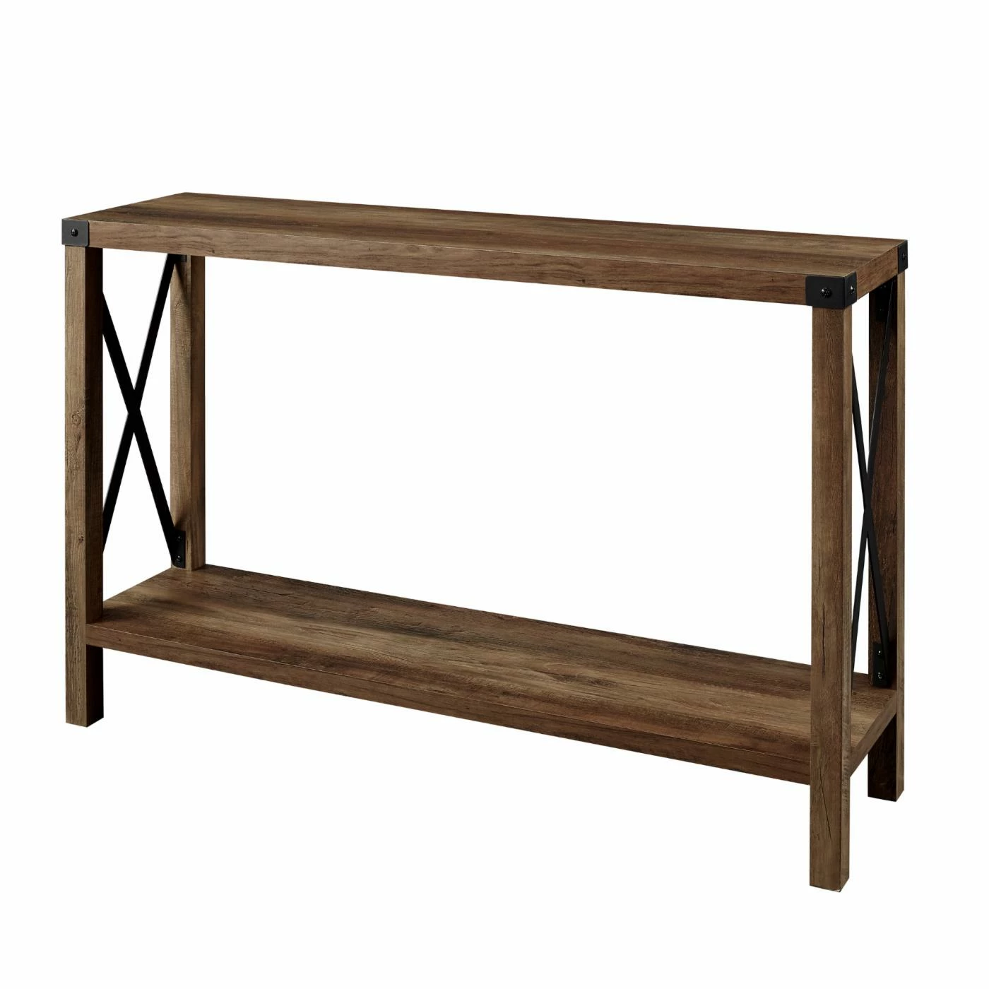 Promo π€© Wood HumbleNest Countryside Weathered Metal X Console Table β - Image 6