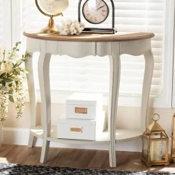 Coupon ❤️ Wood Baxton Studio Cordelia Country Cottage Console Table ✨ -Convenience Concepts Shop detail3WSI4009