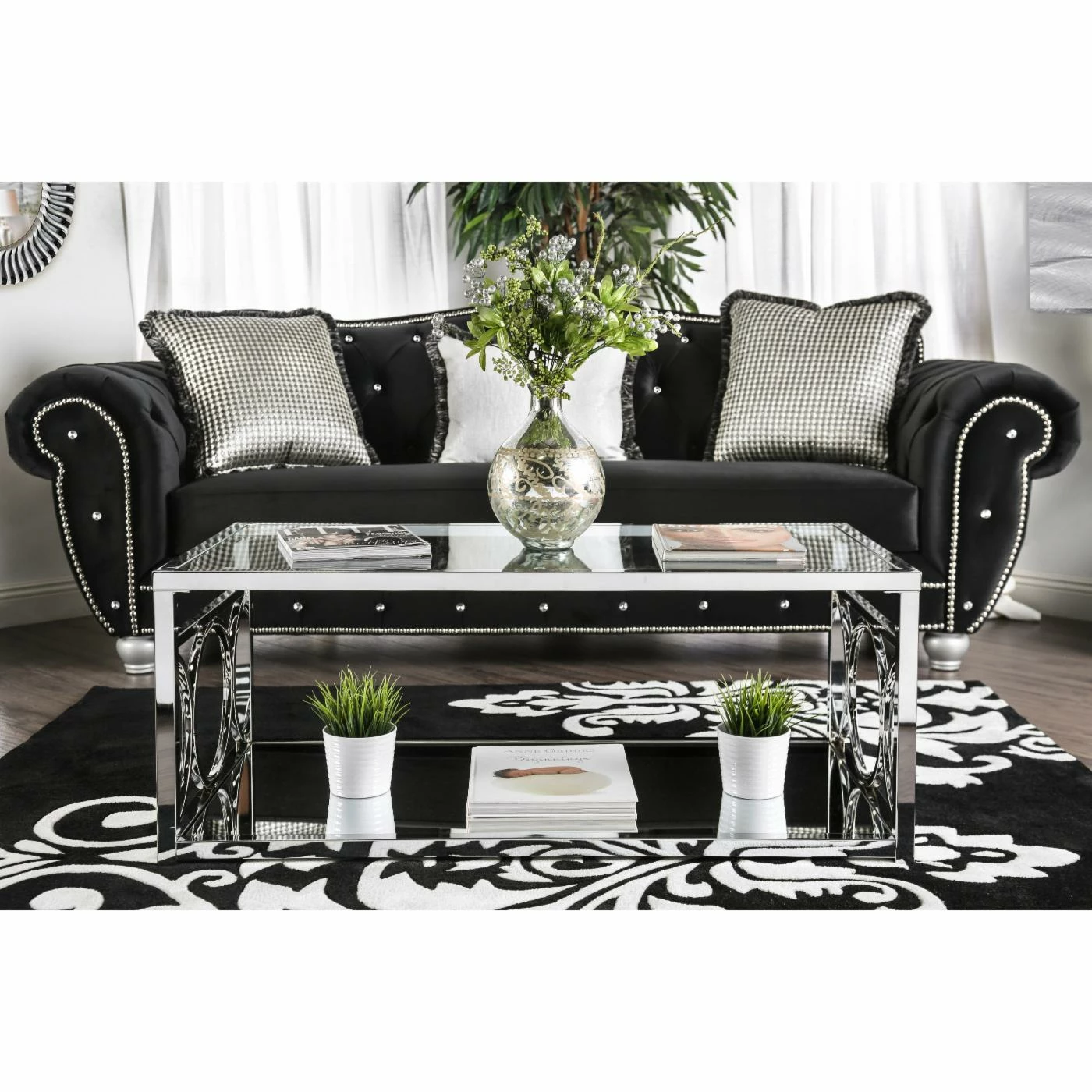 Brand new 👏 Metal Furniture Of America Nadya Circle Accented Sofa Table ⭐ - Image 7