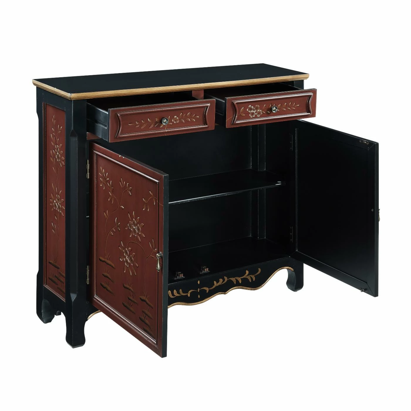 Best Pirce ๐งจ Wood Powell Cillian Console - Red Oriental ๐ - Image 7