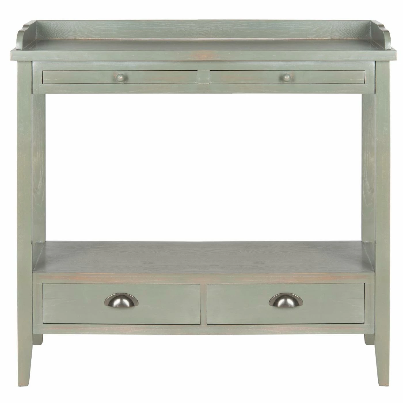 Outlet π Wood HN Home Barnes Coastal Console With Storage Drawers π - Image 7