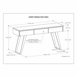 Best Pirce 😀 HN Home Utzon Mid-Century Modern Acacia Wood And Metal Console Table 👏 14 Best Pirce 😀 HN Home Utzon Mid-Century Modern Acacia Wood And Metal Console Table 👏 -Convenience Concepts Shop detail4SIMP1133