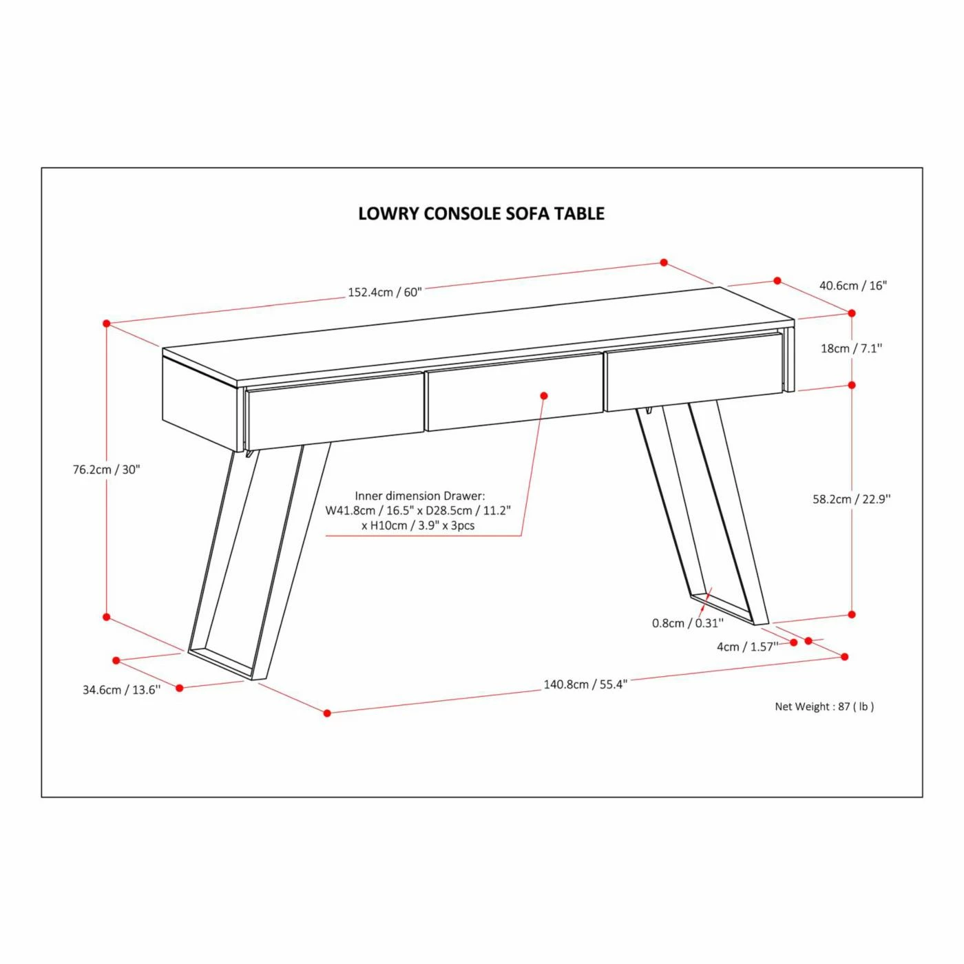 Best Pirce 😀 HN Home Utzon Mid-Century Modern Acacia Wood And Metal Console Table 👏 7 Best Pirce 😀 HN Home Utzon Mid-Century Modern Acacia Wood And Metal Console Table 👏 - Image 7