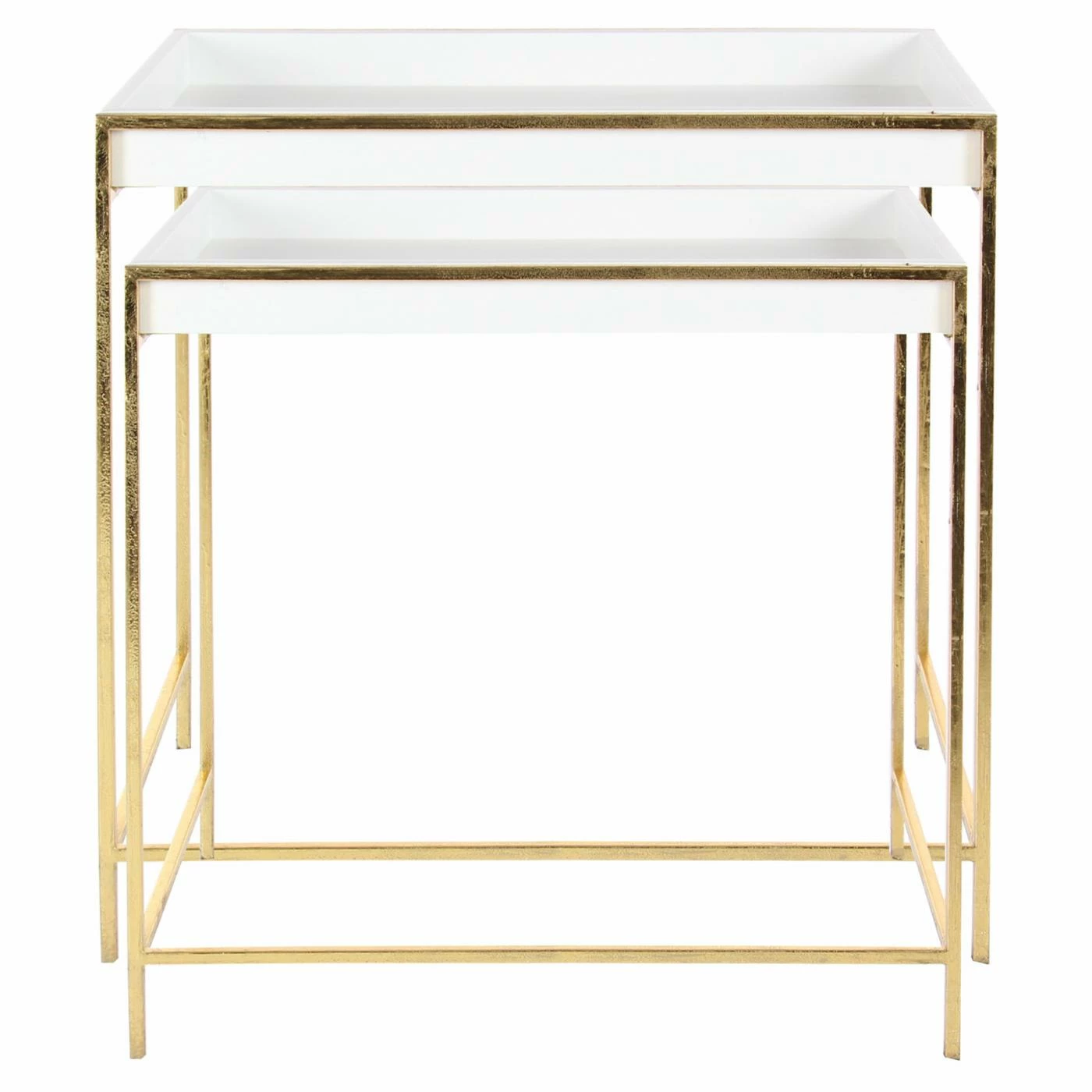 Top 10 β Metal DecMode Contemporary Rectangular Nesting Console Tables - Set Of 2 π - Image 7